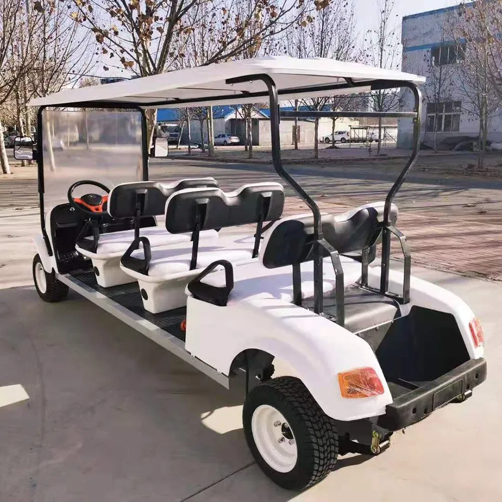 CE Certification New Road Legal Electric 8 Seat Golf Cart Farm Utility Electric Vehicle with Rear Seat