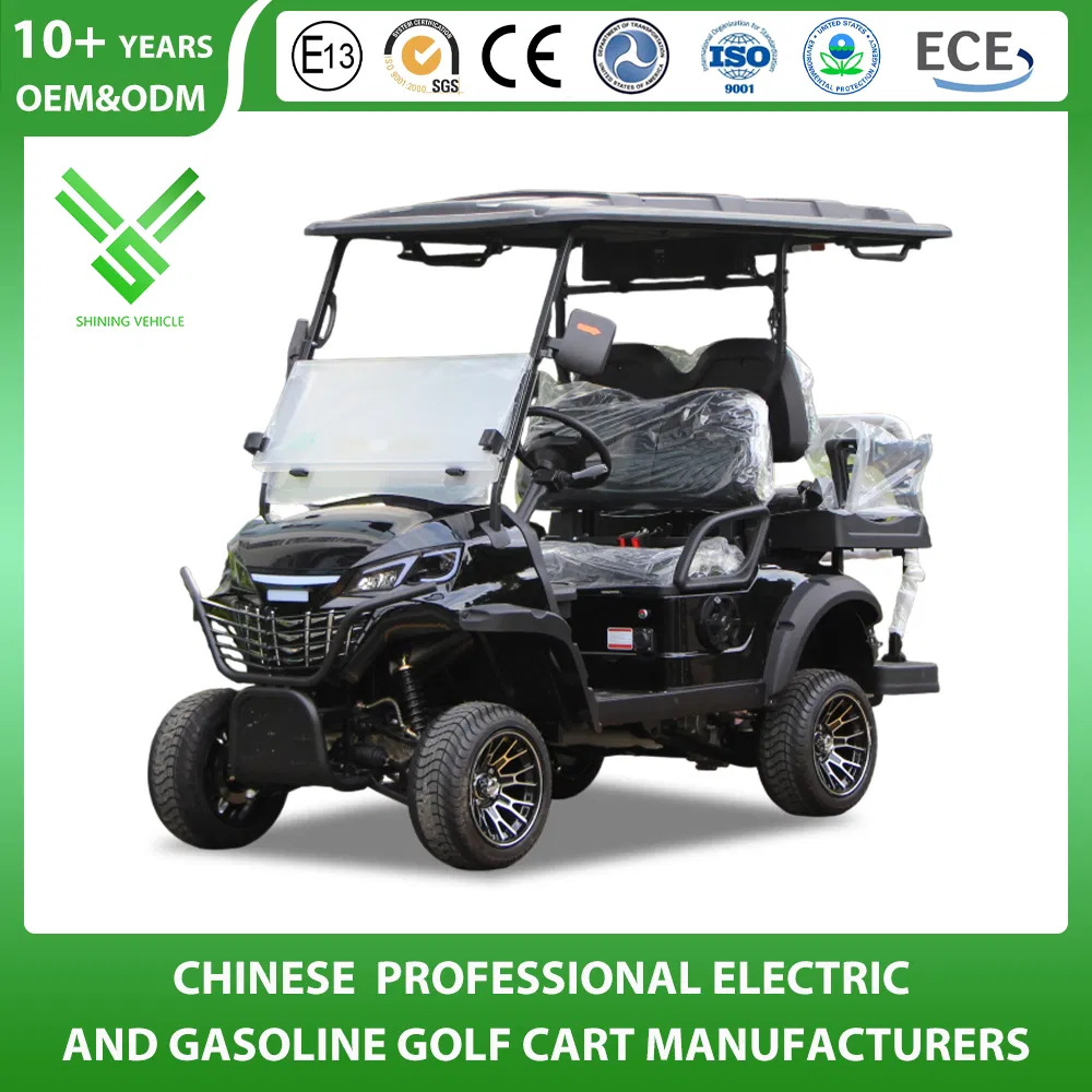 Shininglsv 4 Seat 48V Lead Acid Utility Shuttle Vehicle Golf Cart