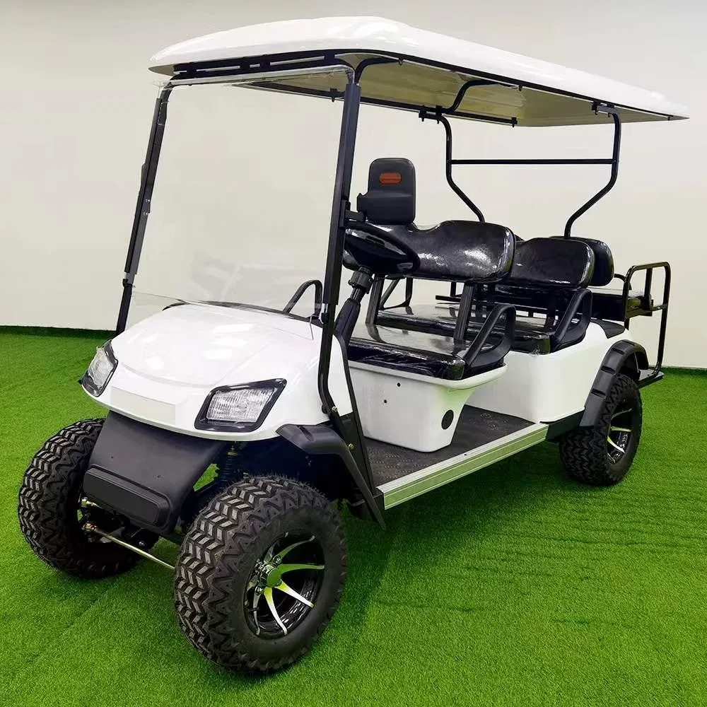 Resort Use Electric Golf Cart Shuttle Sightseeing Bus 4 Seaters Golf Cart