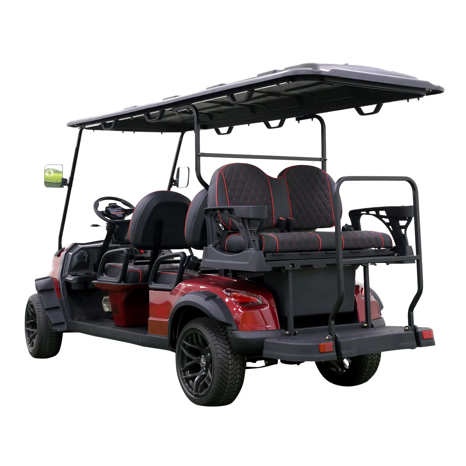 B+1 Model 4+2 6 Seat Electric Golf Cart with Foldable Windshield