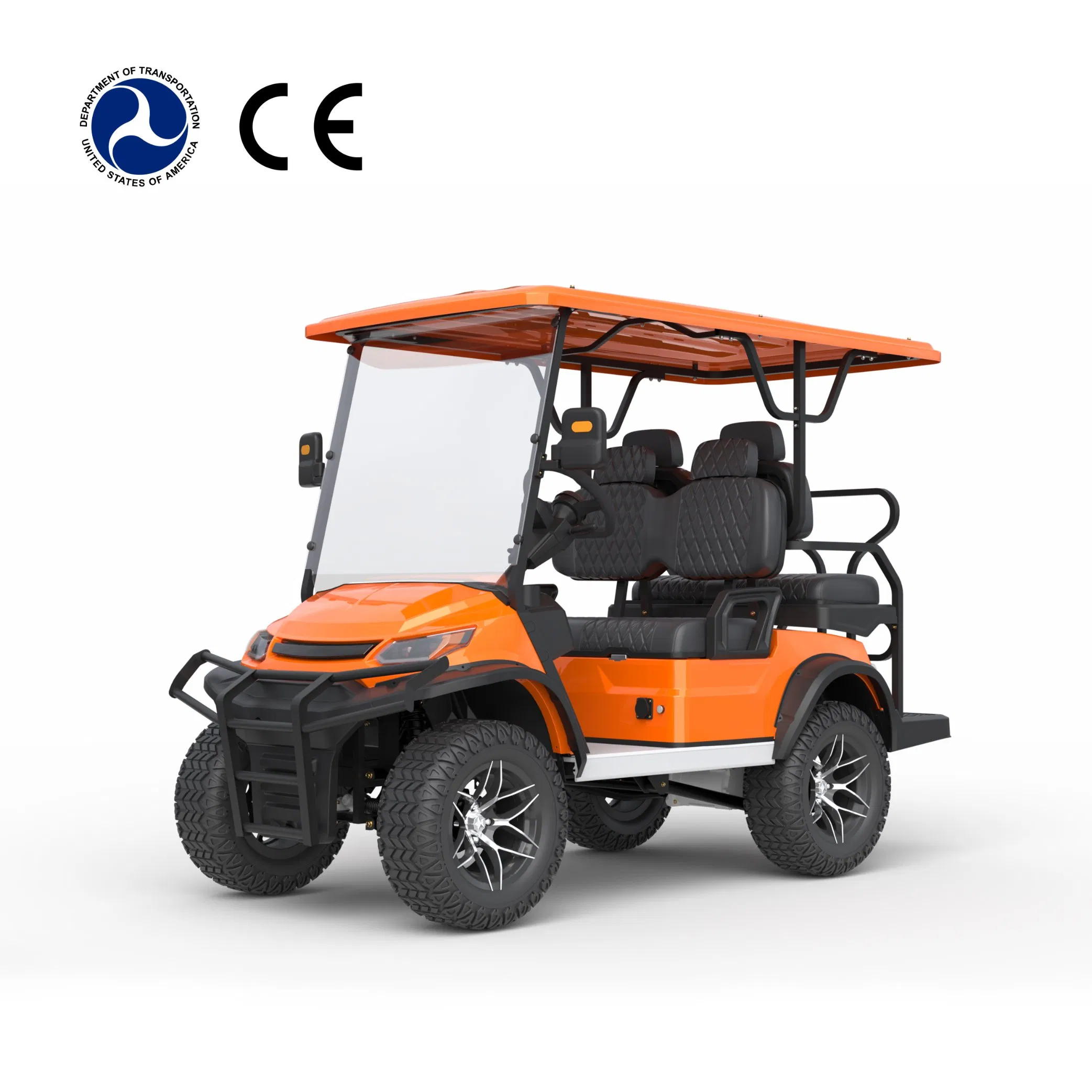 DOT Lithium Battery DOT Certified Electric Golf Cart 4X4 Utility Lithium Battery Upgrade off Road Club EV Golf Cart Factory Customized off Road Golf Cart