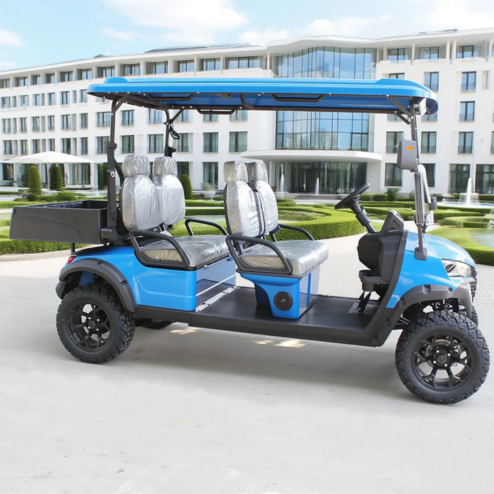 4 Seater Lithium Electric Golf Cart 4X4, Forward Facing Seats &amp; Enclosed