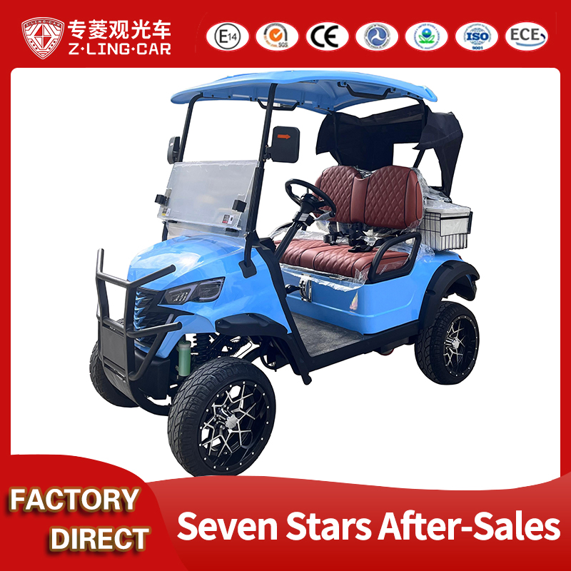 Compact Folding 2-Seater Electric Golf Cart for off-Road Adventures