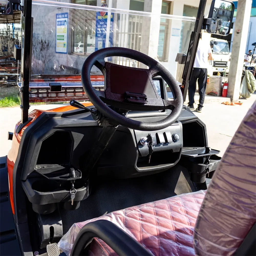 CE Approved Luxury Design 2/4/6 Seats Electric Golf Cart with Bumper 60V Battery Custom Features