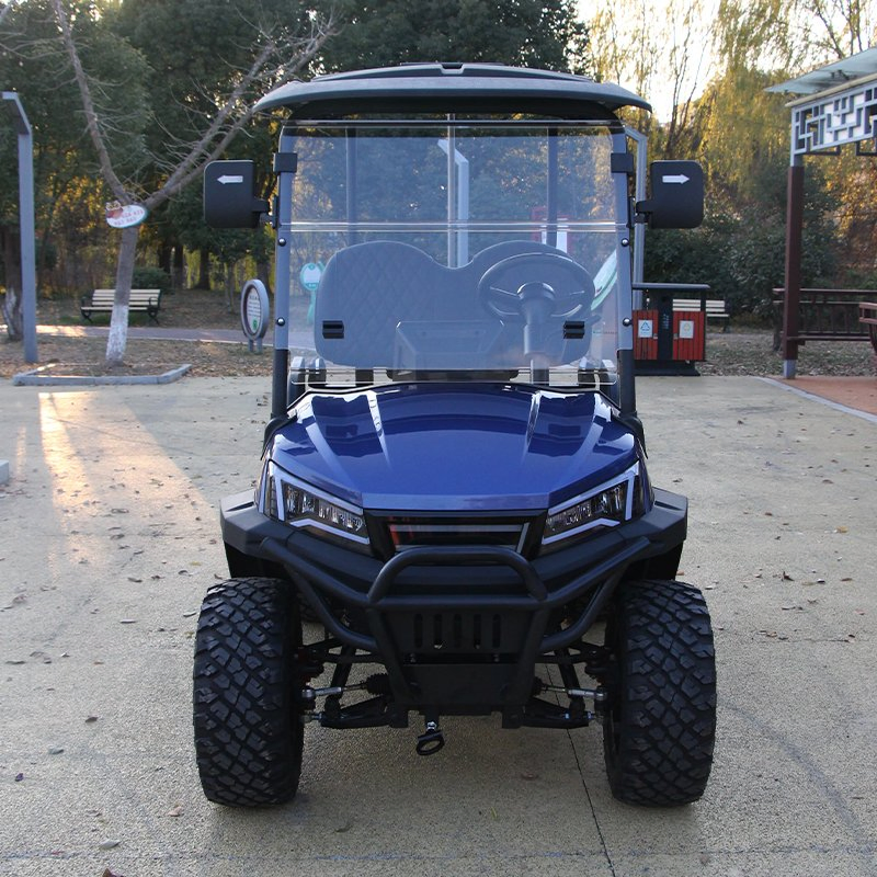 4 Seat Passengers Electric Utility Golf Cart Truck Vehicle with Cargo Box Farm Rear Box off Road