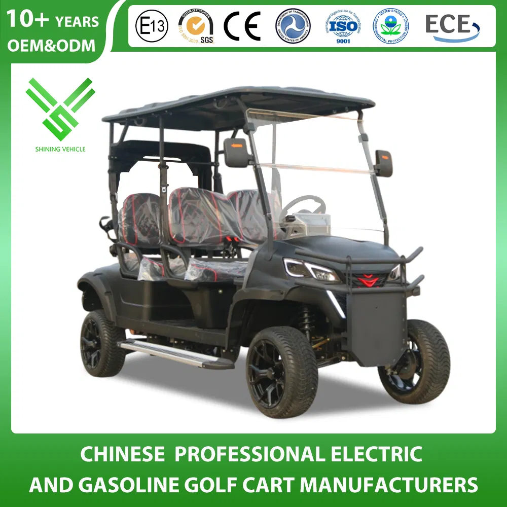 Golf Cart Manfuacturer 2/4/6/8 Seater/Seat Sightseening Hunting Offroad Club Car 48V 72V Utility Mini Lithium Electric Cart for Community Patrol and Management