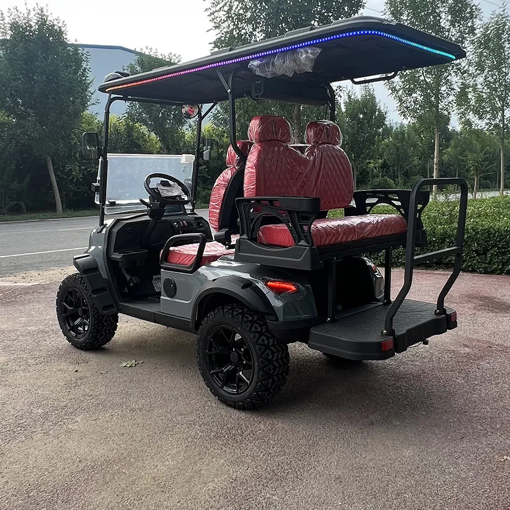 Customize Luxury Community Vehicles Resort Shuttle Bus 2+2 Seats Golf Club Carts