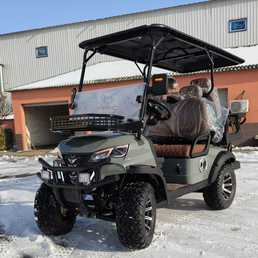 Wholesale Classic Luxury 6 Seater Custom Street Legal off-Road Lithium Battery Electric Golf Carts with Solar Power Panel Golf Cart