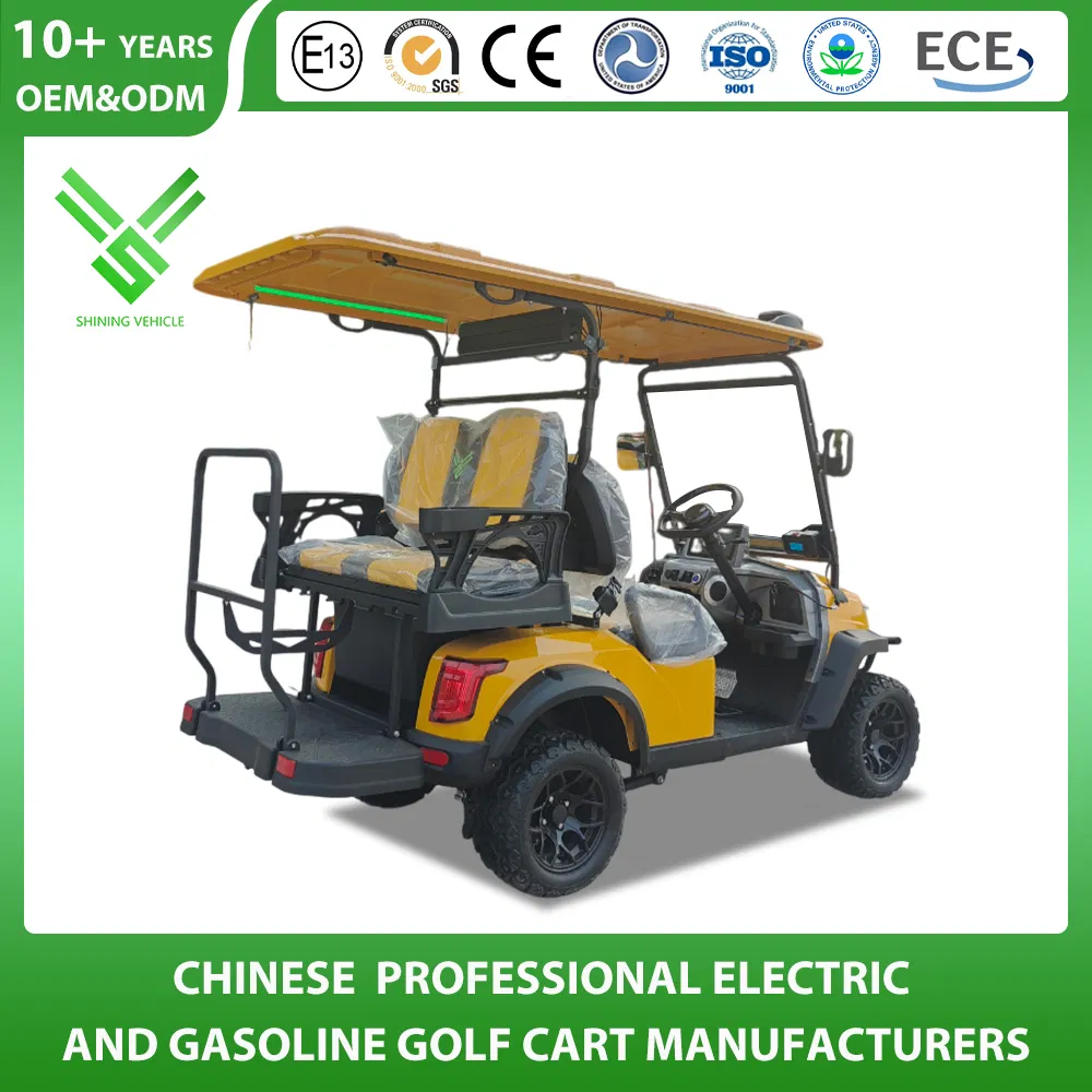 Shininglsv 4 Seat 72V Lithium Premium Passenger Shuttle EV Golf Cart