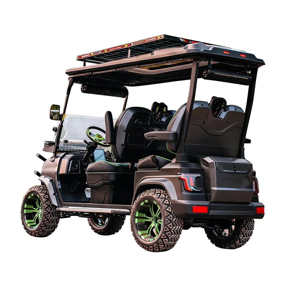 All Terrain Lifted Cheap Small Electric Sightseeing Club Buggy Carply Lithium Battery Facing Foward 2+2/4/6 Seater Person 48/60/72V off Road Golf Cart