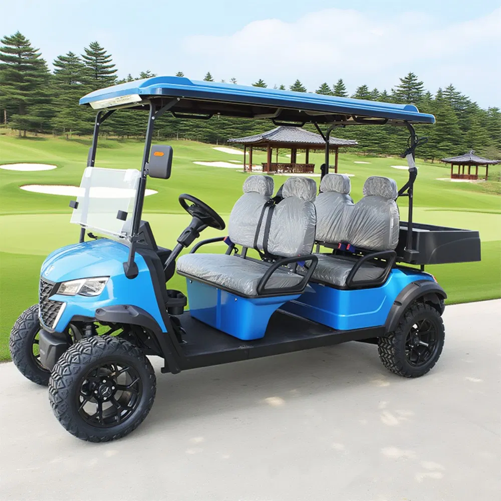 4 Seater Lithium Electric Golf Cart 4X4, Forward Facing Seats &amp; Enclosed