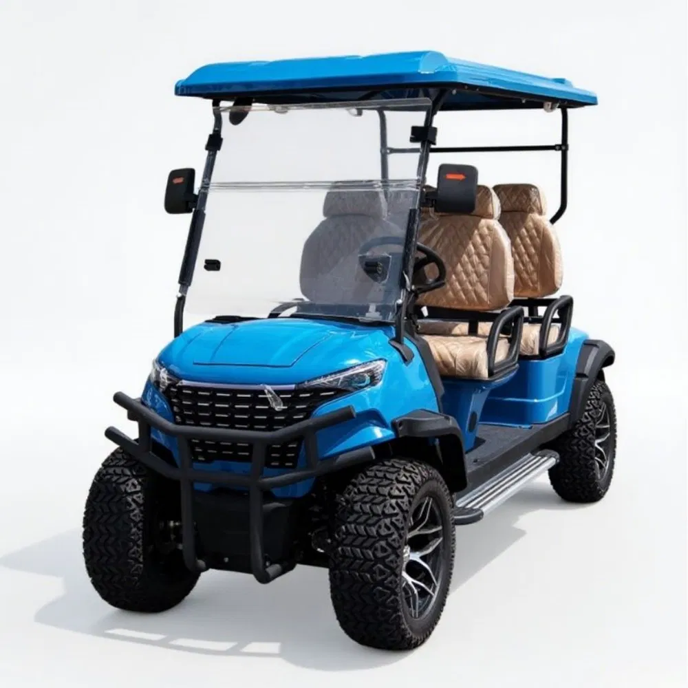 Energy Saving Electric Sightseeing Vehicle for Campus Travel with Strong Chassis Cart