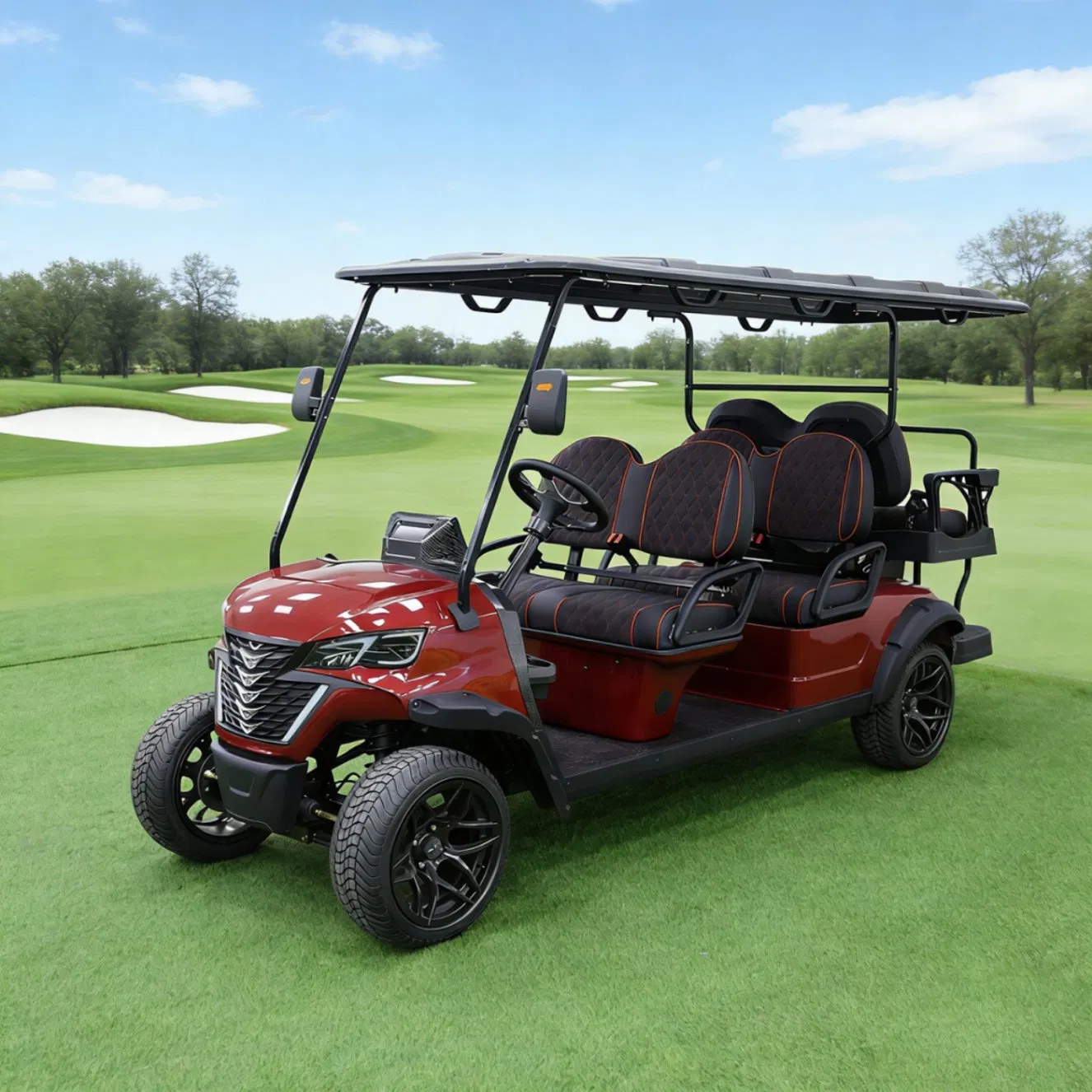 China Supplier Street Legal 48V/60V/72V Lead Acid/Lithium Battery 2, 4, 6, 8 Seater/Seats/Passenger Electric Sightseeing Golf Trolley Utility Buggy Car Cart