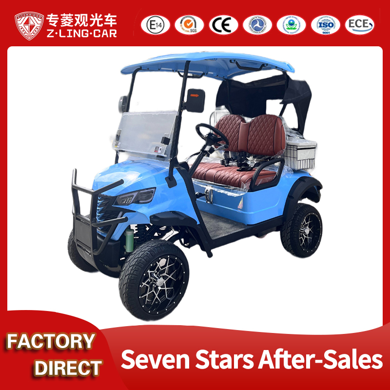 Compact Folding 2-Seater Electric Golf Cart for off-Road Adventures