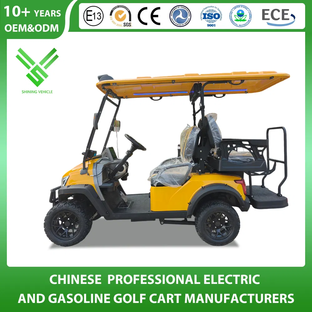 Shininglsv 4 Seat 72V Lithium Premium Passenger Shuttle EV Golf Cart