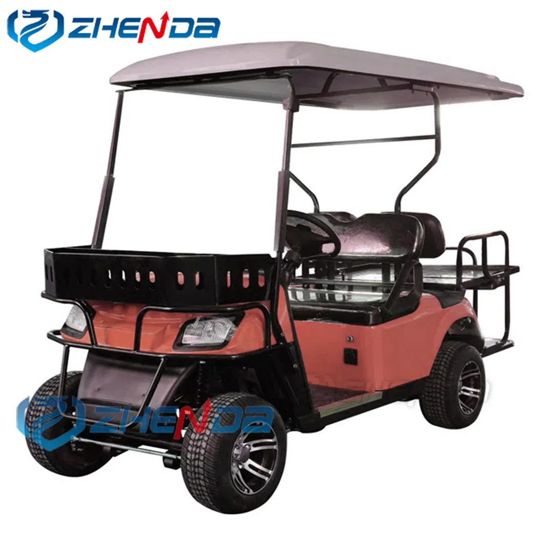 LiFePO4 Solar Powered Cooler Ion Battery 12V Lithium Battery 8 Seater 48V 72V Vintage Electric Push Golf Cart with Remote