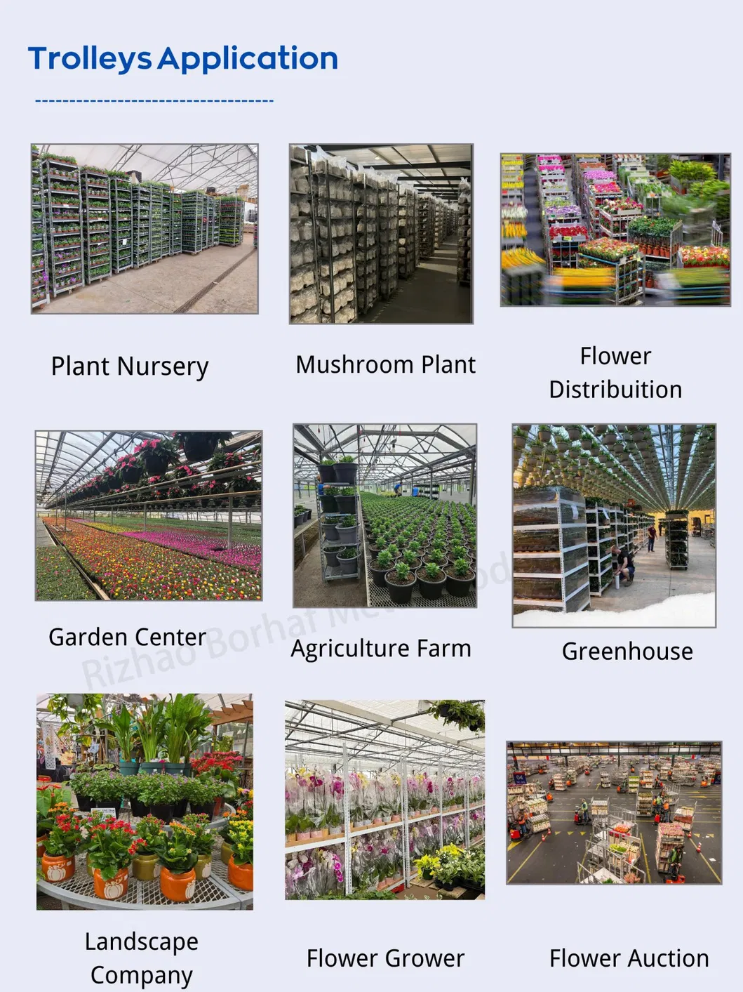 Warehouse Industrial Wire Mesh Transport Rolling Cage Tool Cart