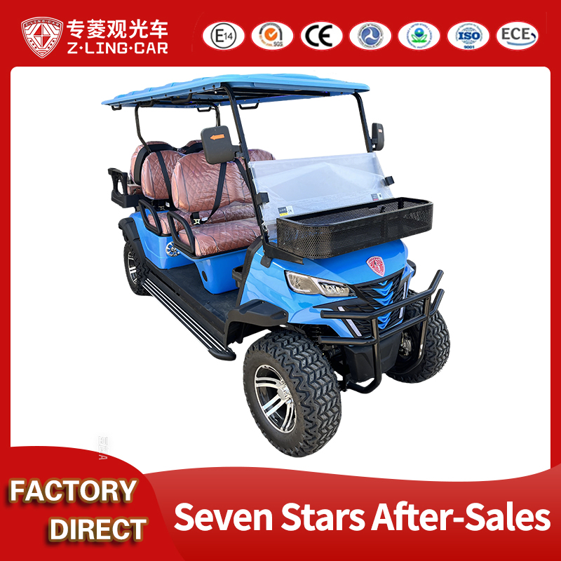 Zlingcar Brand China Club 4+2 Seater Non-Enclosed Electric Golf Carts
