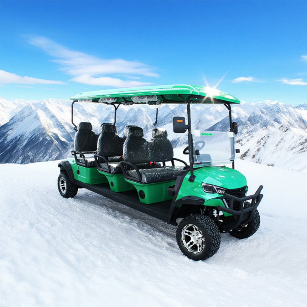 Hot Sale 5kw Farm Utility off Road Electric 6 Seaters Golf Cart with Folding Windshield