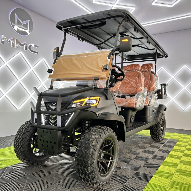 4 Wheel 4 Seater Electric Sightseeing Club Car Golf Cart 48V Solar Panel Lifted 2 4 6 Seats Golf Cart