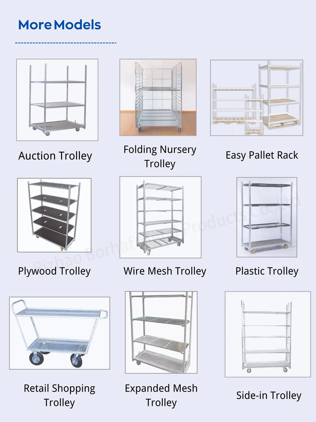 Warehouse Industrial Wire Mesh Transport Rolling Cage Tool Cart