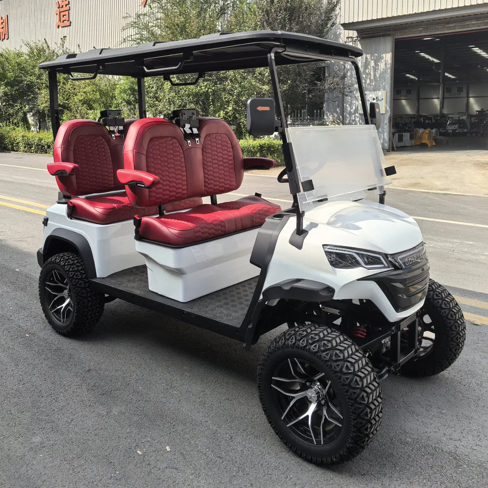 Light and Smooth Steering Premium Electric 4-Seater Golf Cart/Golf Car for Sightseeing Tours