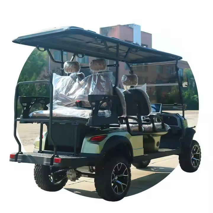 Small Farm Work Utility Cargo/Goods Pickup Golf Cart with Cargo Box Electric Golf Buggy with Cargo Bed/Tray Self Dumping