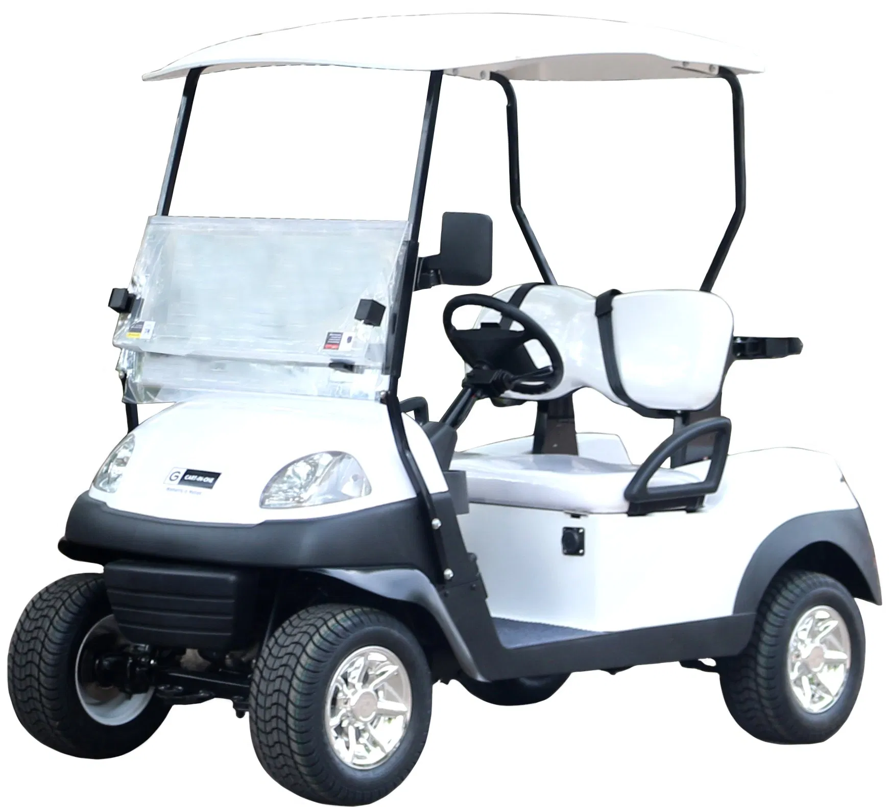 Lvzo Ultra-Durable Electric Golf Cart with Weatherproof Cargo Box for Industrial Transport