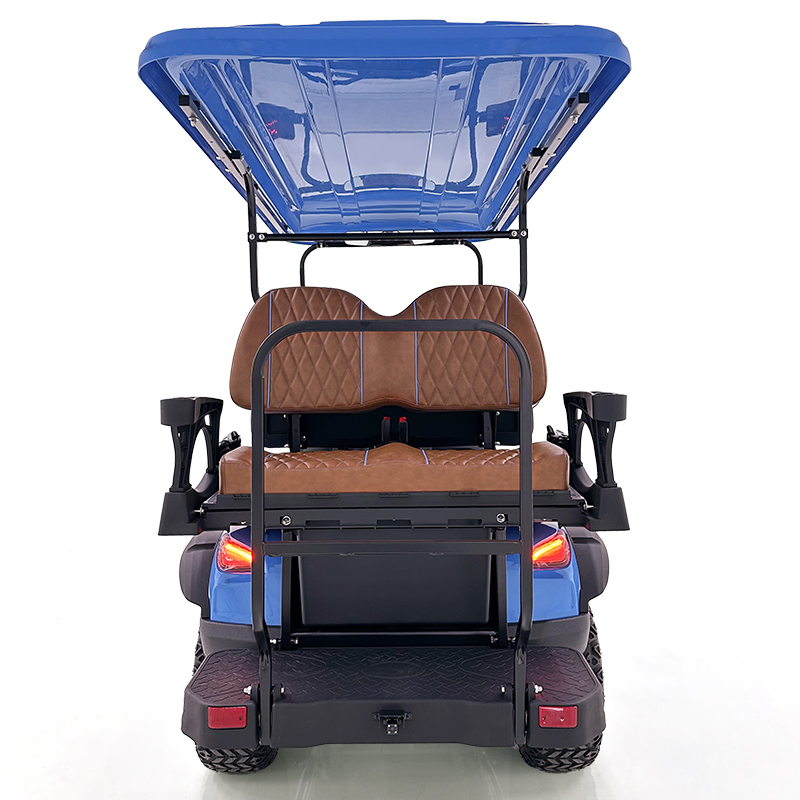 Ultra Quiet Anti - Roll Bars Electric Golf Cart with High-Back Rest