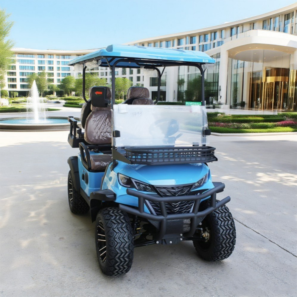 Manufacturer Custom Luxury 2+2 Seat Electric off-Road Golf Cart Buggy with 48V Battery Voltage