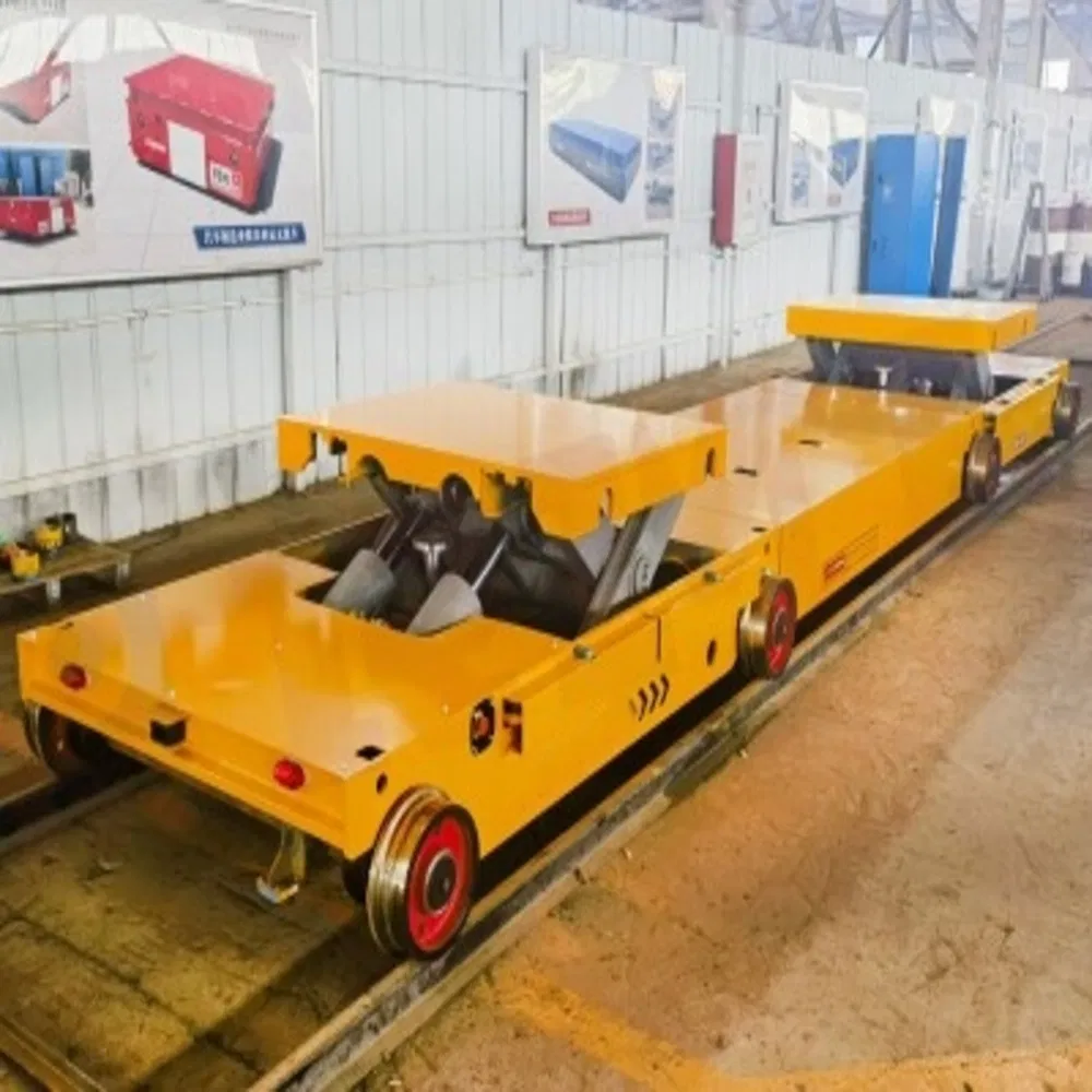 Electric Flatbed Truck for Transport Industrial Transfer Cart