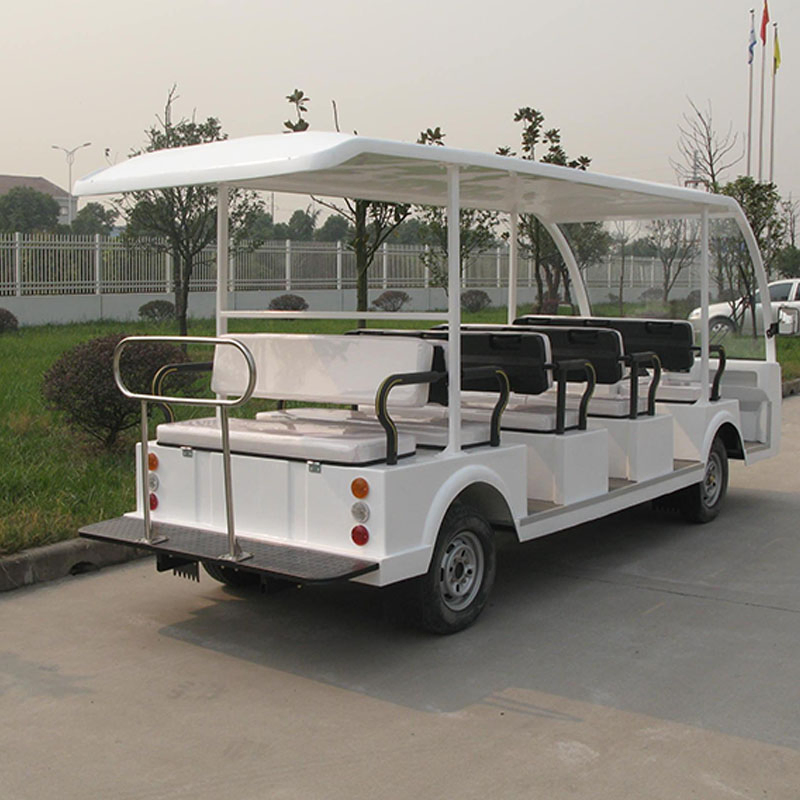 14 Seats Electric Open Mini Shuttle Tour Tourist Airport Lead-Acid Battery Customized Sightseeing Bus with Approved Calssic Cart