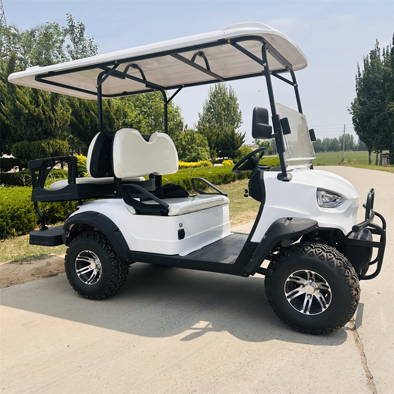4-Seater Reception Hotel Airport Shuttle Electric Golf Cart, Low-Speed with Customizable Colors Golf Cart
