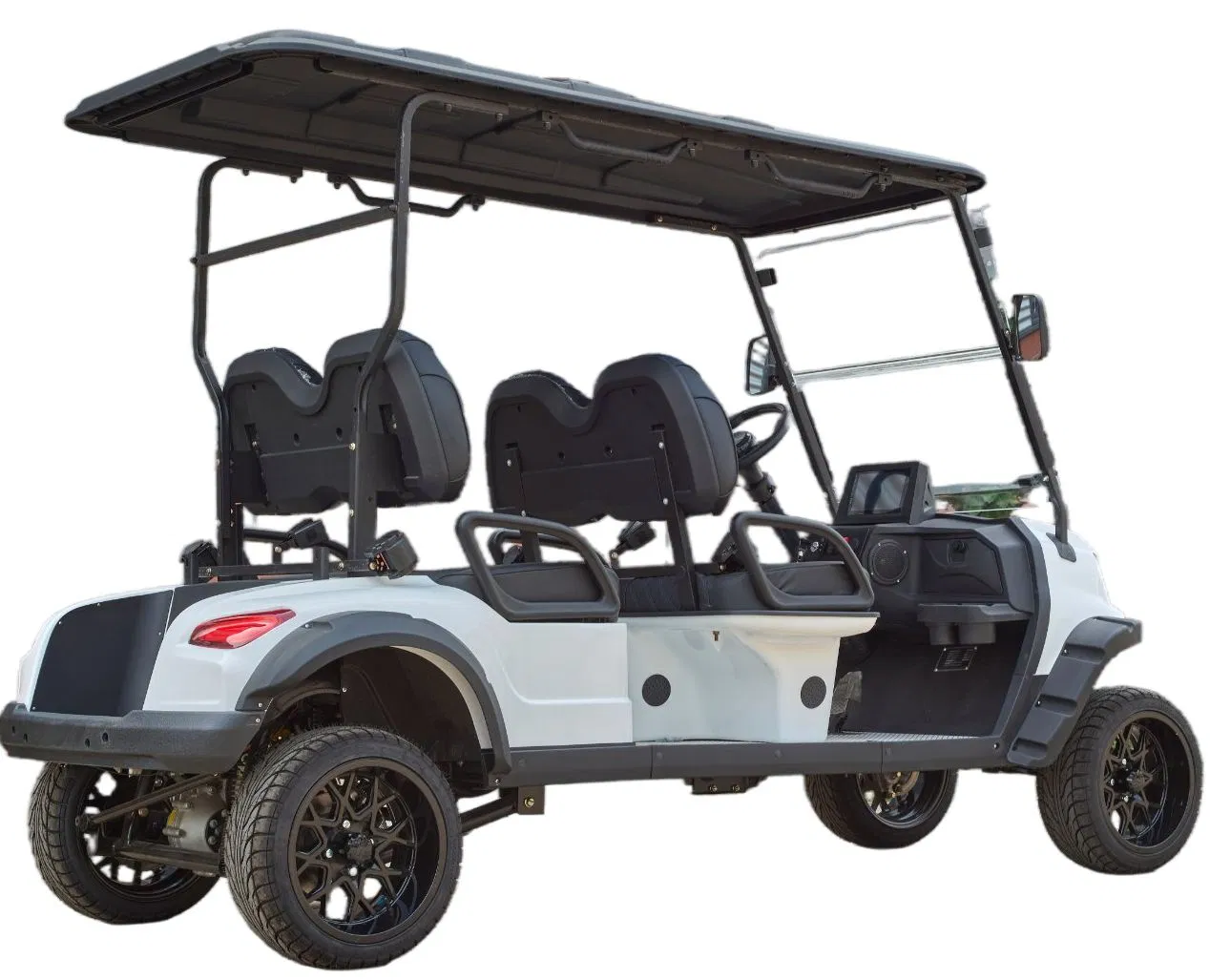 4-Seat Patrol Security Vehicle on Golf Cart Chassis for Property Patrol with Beacon Light