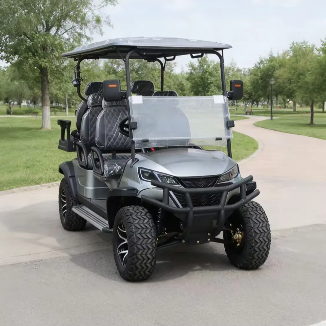 Security Patrol Golf Cart with Cargo Bed