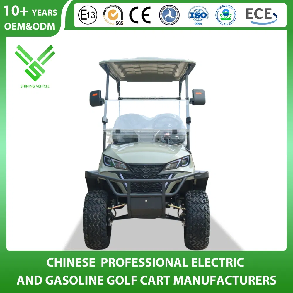 China Golf Cart Manfuacturer Electric Gasoline Gas Petrol Lifted Lithium/Lead Acid Battery 2/4/6/8 Seat/Seater/Passenger Offroad Golf Cart CE