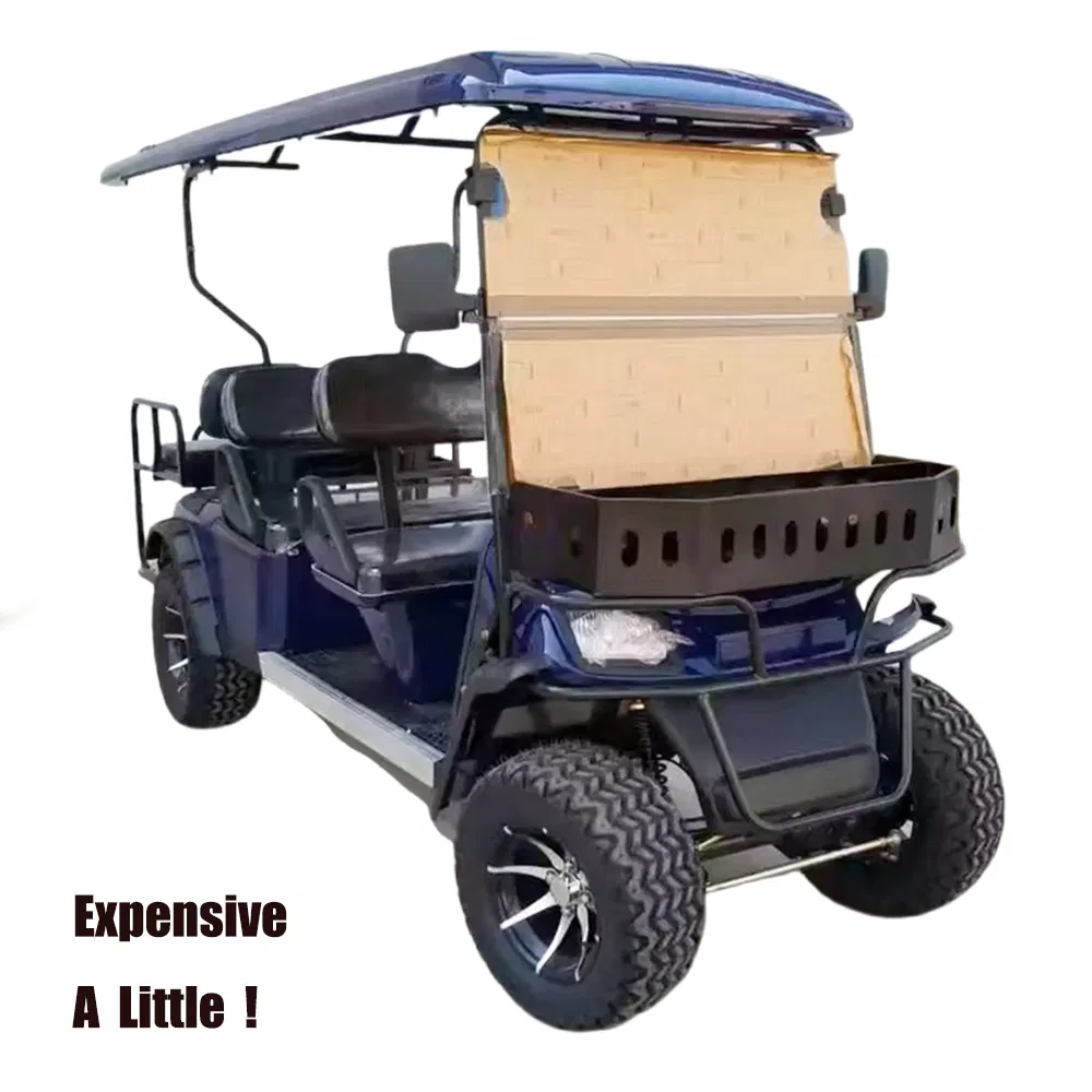 Resort Use Electric Golf Cart Shuttle Sightseeing Bus 4 Seaters Golf Cart