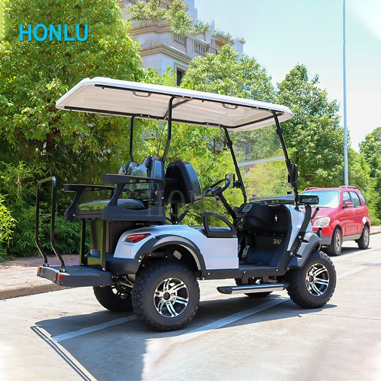 Honlu 4 Seat Golf Cart Accept Custom Electric Buggy Cars Luxury Golf Cart