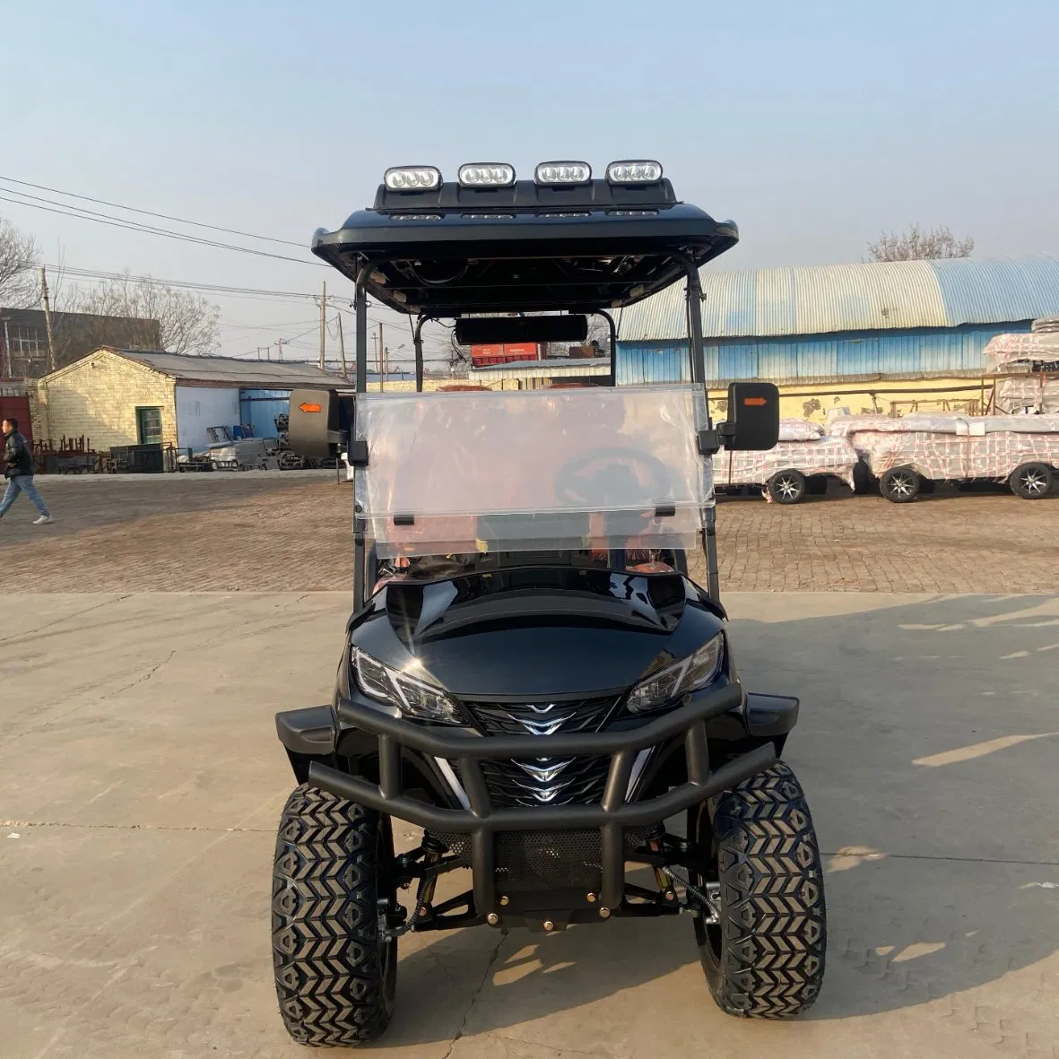 Customizable 6 Seater Solar Power Golf Cart for Community Shuttle