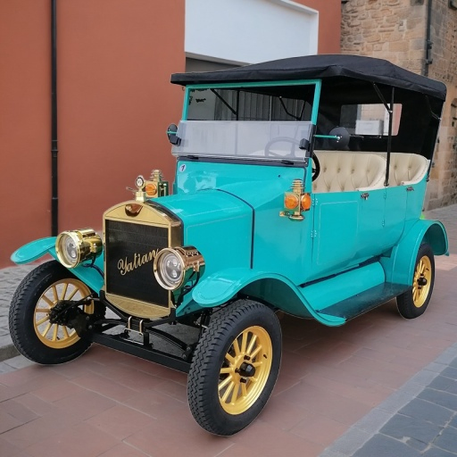 2025 Best Selling Electric Sightseeing Car 4-8 Seater Retro Golf Cart with LED Lights CE Certified for Golf Course/Resort/Campus Transportation