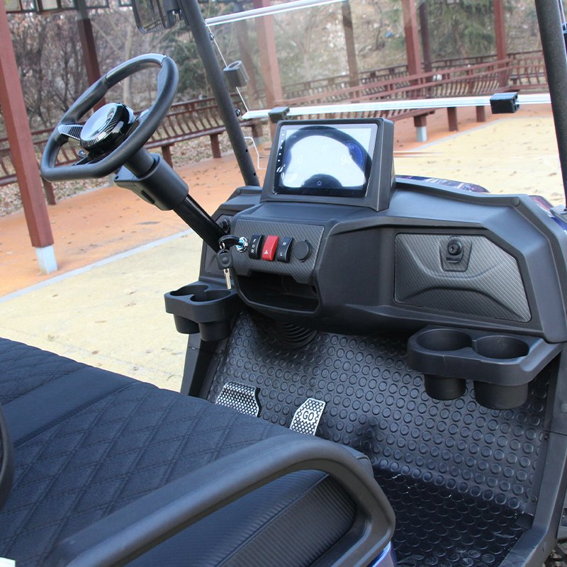 4 Seat Passengers Electric Utility Golf Cart Truck Vehicle with Cargo Box Farm Rear Box off Road