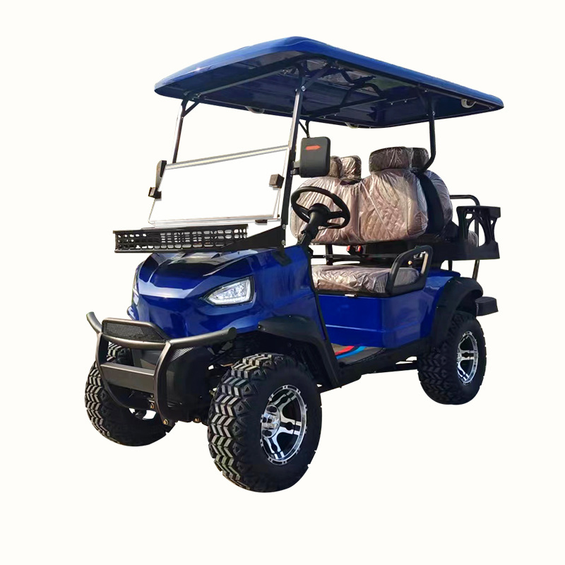 Electric 4 Passenger Golf Cart Power Steering for Sightseeing Farm Utility Tasks
