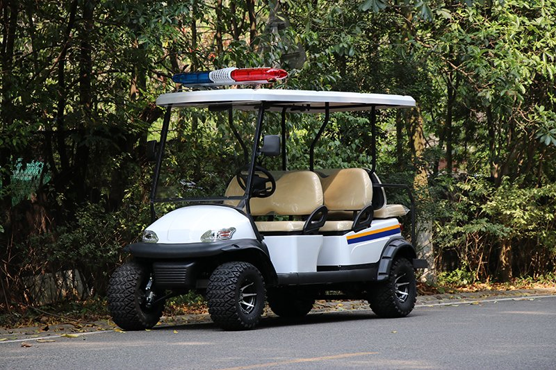 Lifted Electric Security Patrol Golf Buggy 6 Passenger