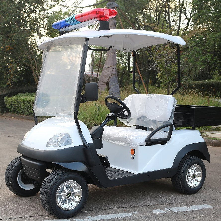 High-Efficiency Electric Security Golf Cart with Cargo Box, Designed for Patrol and Logistics Operations