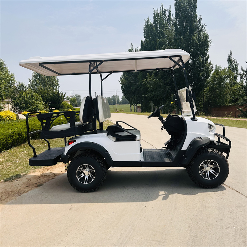 4-Seater Reception Hotel Airport Shuttle Electric Golf Cart, Low-Speed with Customizable Colors Golf Cart