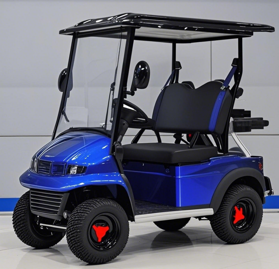 Rearview Radar Quiet Operation Campus Event Support Airport Transport 4 Seat Golf Cart Electric Golf Cart