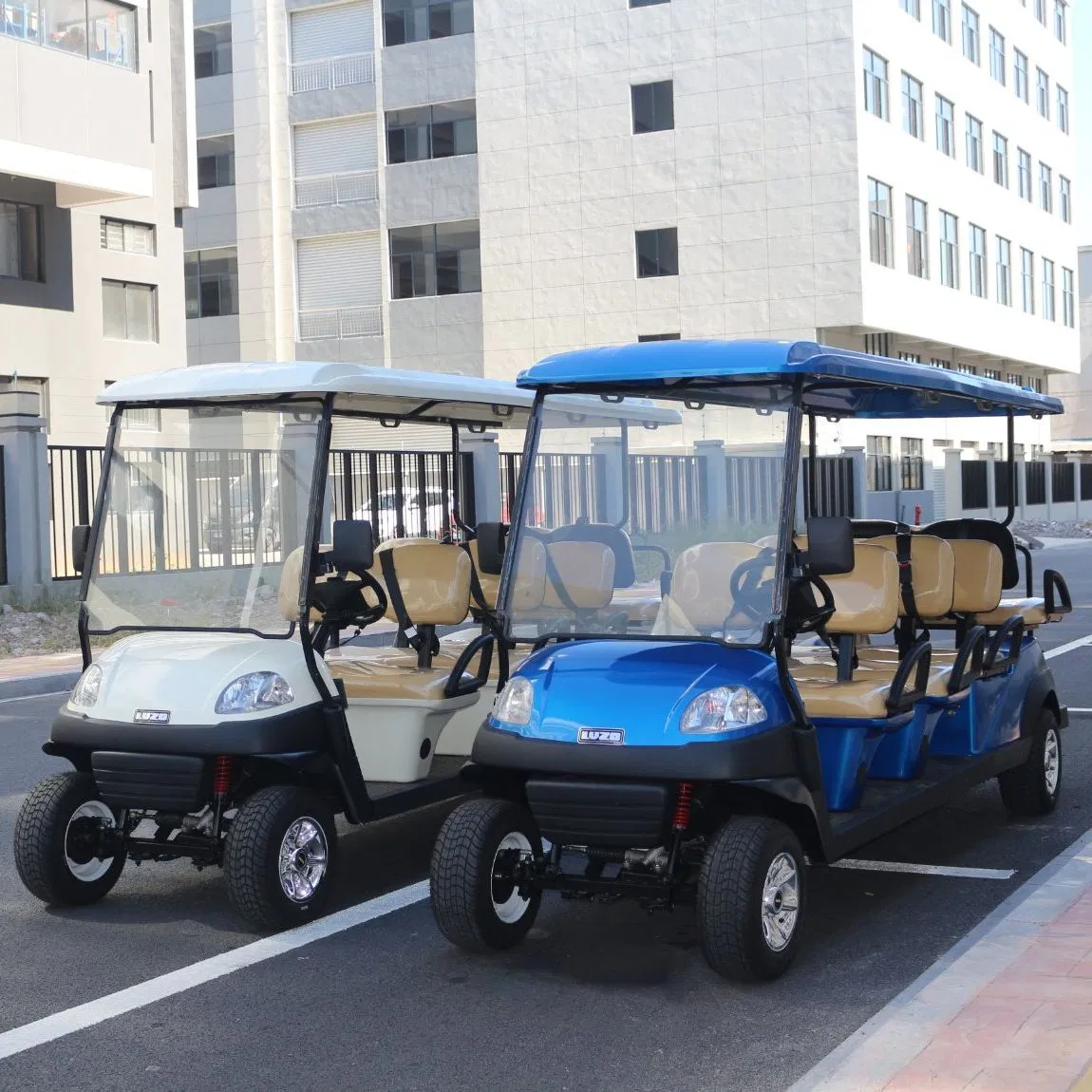 China New 8 Seater Mini City/Airport/ Resort/ School Sightseeing Car Electric Vehicle Tourist Shuttle Bus with Lithium Battery Golf Car/Cart/Buggy/Vehicle