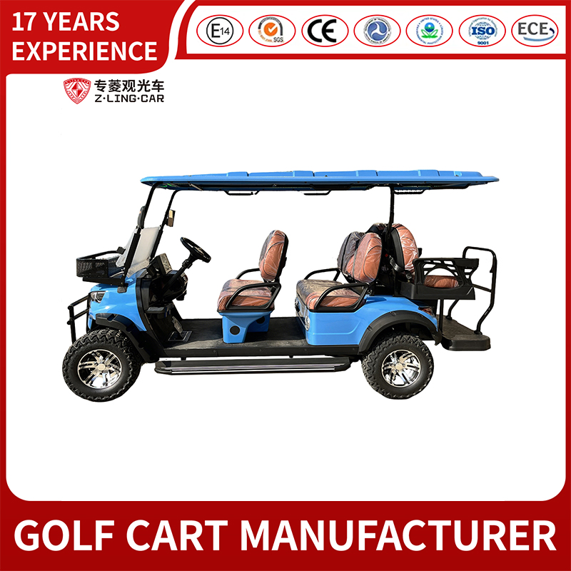 Zlingcar All Terrain Lifted 6 Seats Street Legal Golf Cart with Lithium Battery