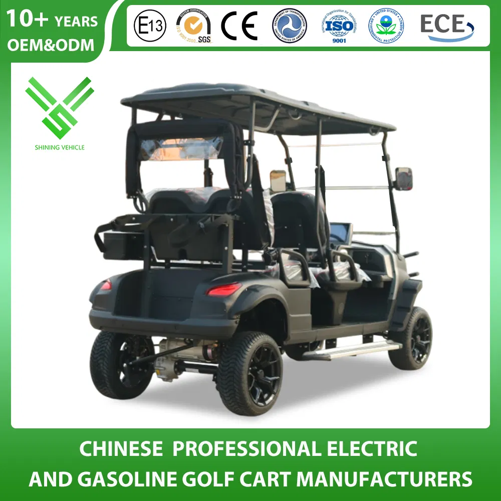 Golf Cart Manfuacturer 2/4/6/8 Seater/Seat Sightseening Hunting Offroad Club Car 48V 72V Utility Mini Lithium Electric Cart for Community Patrol and Management