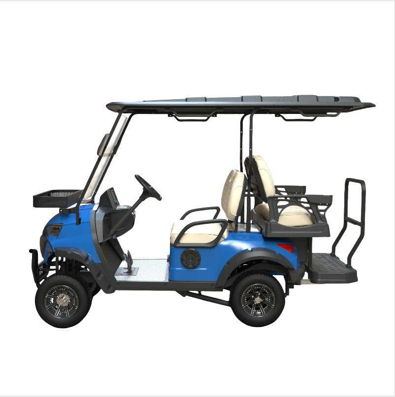 4 Seater Electric Golf Cart Shuttle Sightseeing Bus for Resort Use